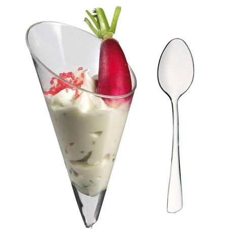 Pack de 12 Conos + 12 Cucharitas + 1 Soporte 