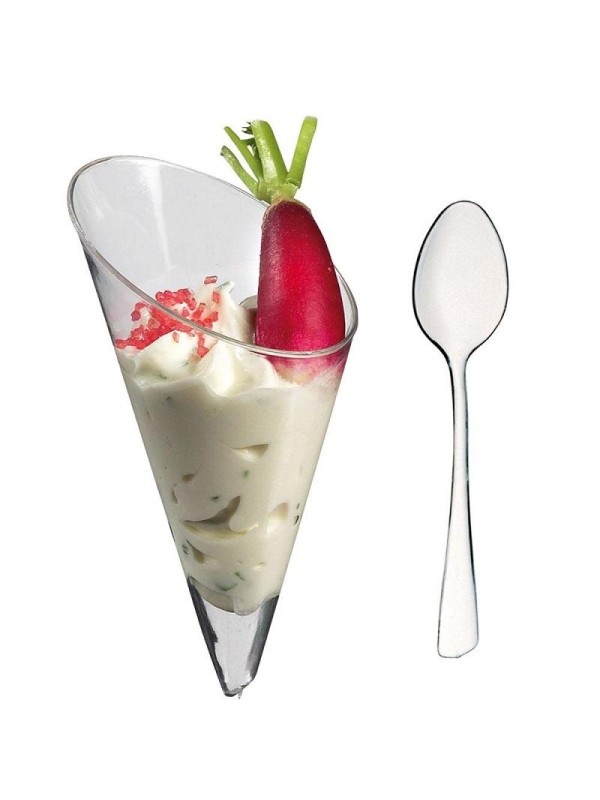 Pack de 12 Conos + 12 Cucharitas + 1 Soporte 