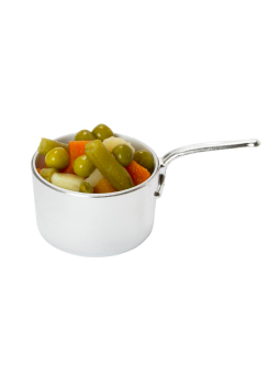 Cacerola Aluminio/Blanco Ø 50X88,5 Alto 41 mm. 45 ml. (24 u.)