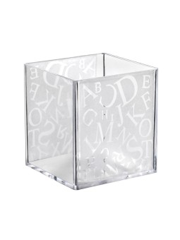 Cubo Alpha Transparente 45X45X43 mm. 70 ml. (40 u.)