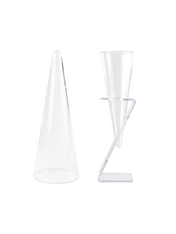 Cono de Cóctel Grande Transparente Ø 50 mm. Alto 140 mm. 100 ml. (24 u.)