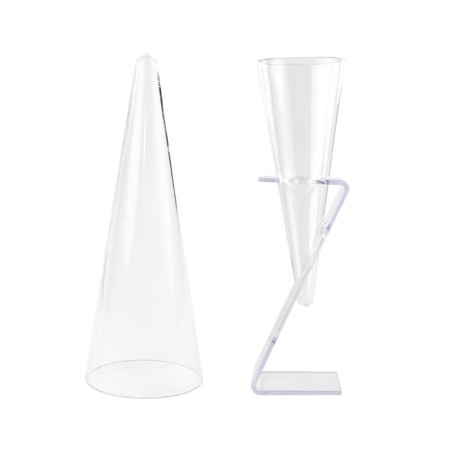 Cono de Cóctel Grande Transparente Ø 50 mm. Alto 140 mm. 100 ml. (24 u.)