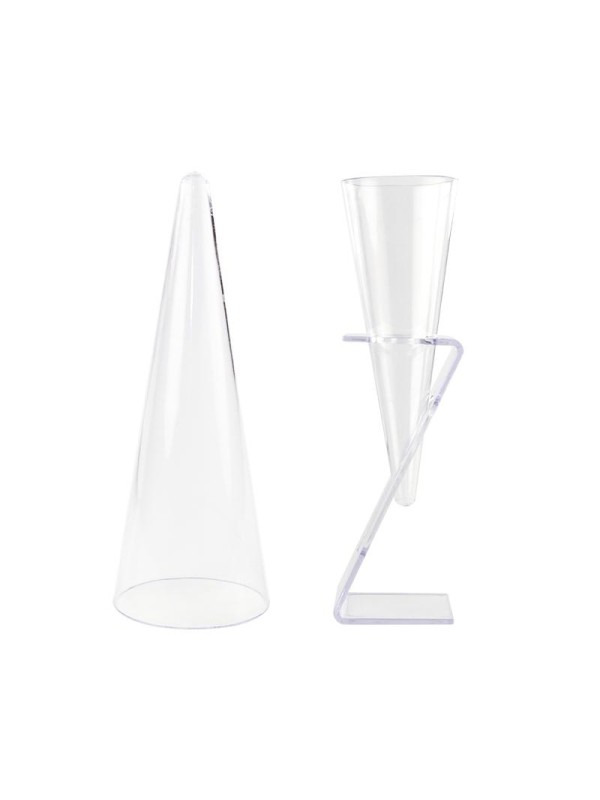 Cono de Cóctel Grande Transparente Ø 50 mm. Alto 140 mm. 100 ml. (24 u.)