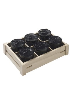 Cubetas Madera para Lata 220 ml. 346X237X46 mm. (1 u.)