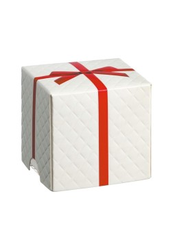 Cubo 70 ml. + Tapas Regalo Blanca 46X46X44 mm. (6 u.)