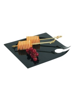 Plato Serie Manta Negro 140X140X15 mm. (20 u.)
