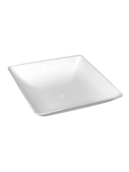 Mini Plato Fluid Caña de Azúcar Blanco 65X65X12 mm. (50 u.)