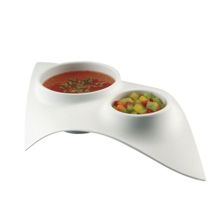 Doble Bowl Blanco 190X120 mm. (25 u.)