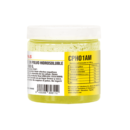 Colorante Amarillo Hidrosoluble en Polvo