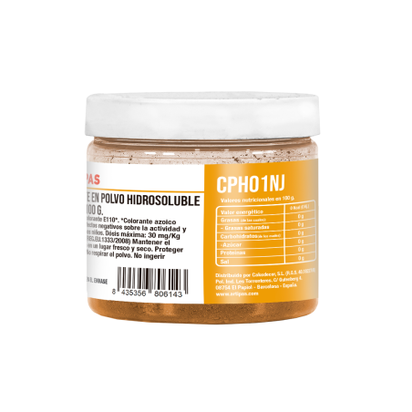 Colorante Naranja Hidrosoluble en Polvo