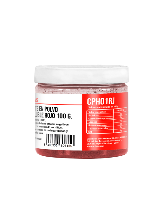 Colorante Rojo Hidrosoluble en Polvo