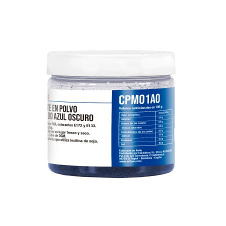Colorante Metalizado Azul Oscuro en Polvo