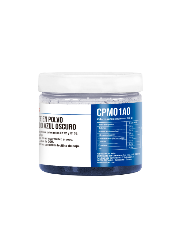 Colorante Metalizado Azul Oscuro en Polvo