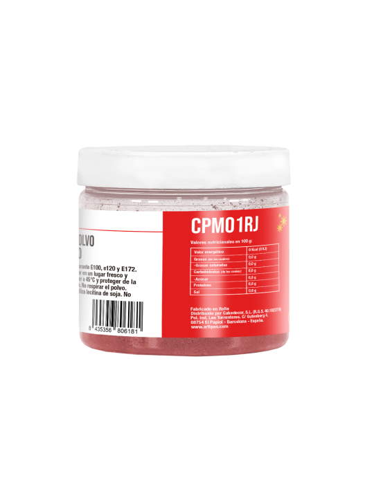 Colorante Metalizado Rojo en Polvo