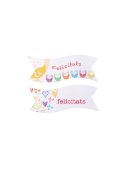 Letrero de Oblea Felicitats