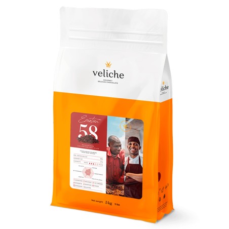 Emotion 58. Cobertura de Chocolate Negro 58 % 2,5 kg