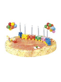 Decoración de Plástico Payaso Tren Globos