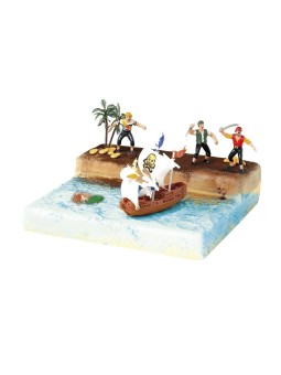 Decoración de Plástico Barco Pirata