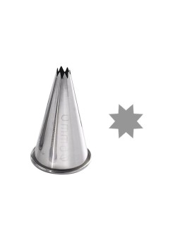 Boquilla Estrella Inoxidable Ø 9 mm