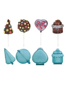 Set 4 Moldes de Plástico Lollipop
