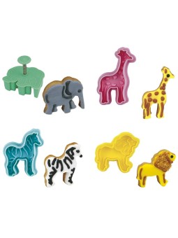Set 4 Cortantes Animales con Expulsor