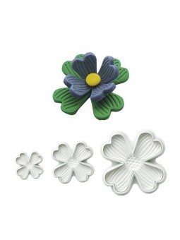 Set 3 Cortantes Cuadrifolia con Expulsor