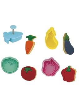 Set 4 Cortantes Verduras con Expulsor